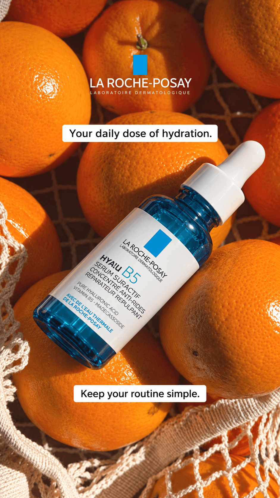 Generated La Roche-Posay Hyalu B5 ad: Daily hydration